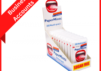 Business account PaperMints spray